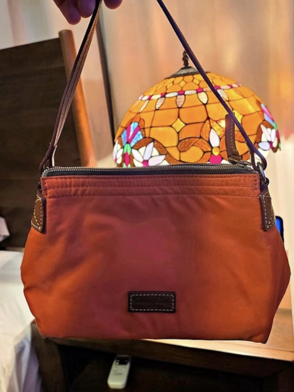 Dooney & Bourke Shoulder Bag in Orange & Brown